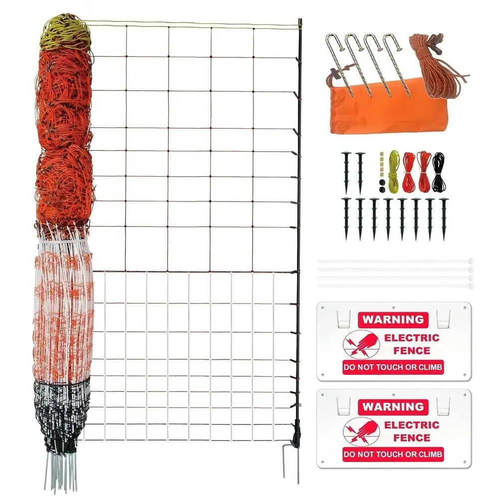 Portable Electric Poultry Netting fence 59”H x 98.5’L -