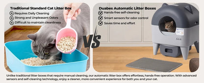 Automatic Cat Litter Box Extra Large Self Cleaning Litter Box
