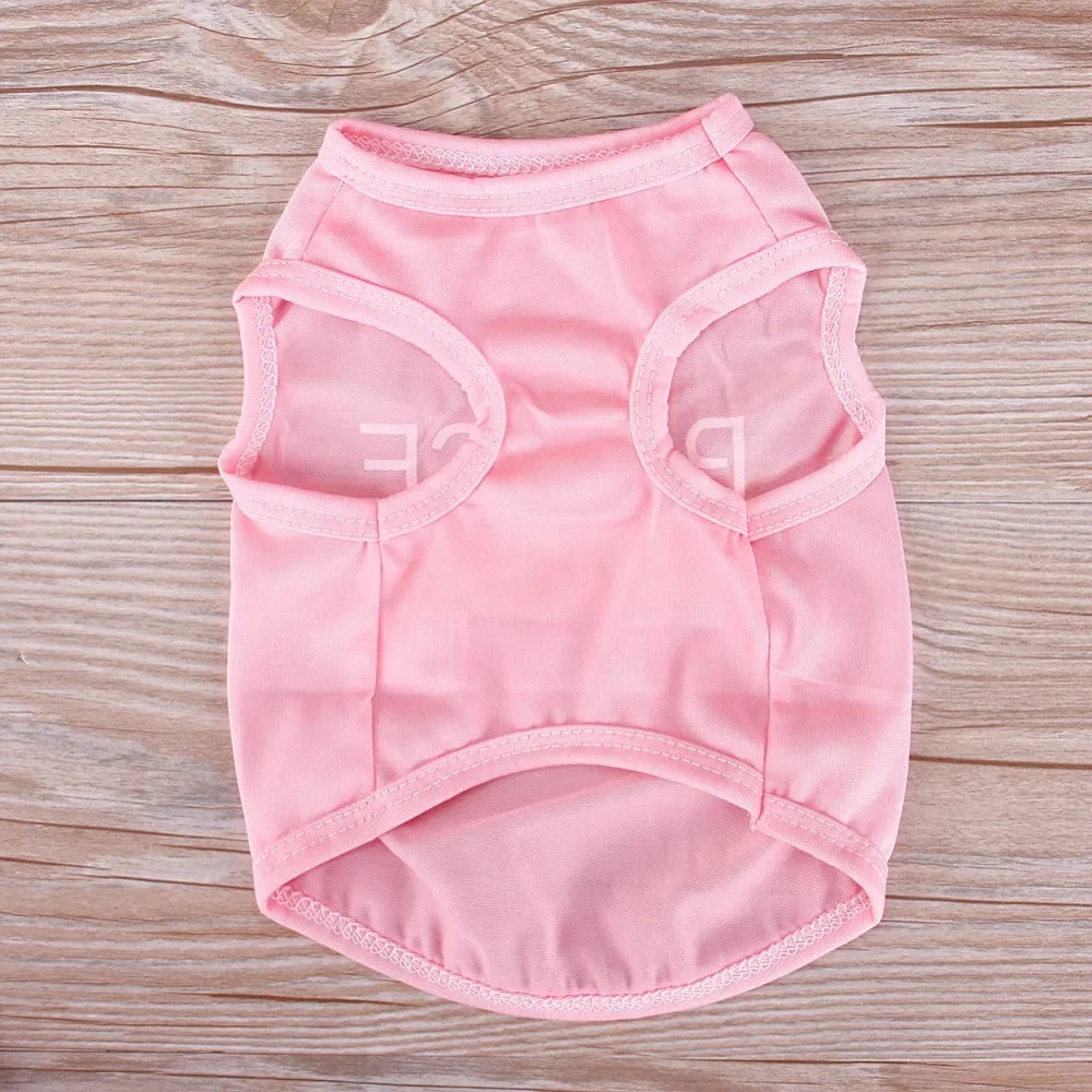 Clothes for Small Dogs Polyester Cat Vest Pet Clothing