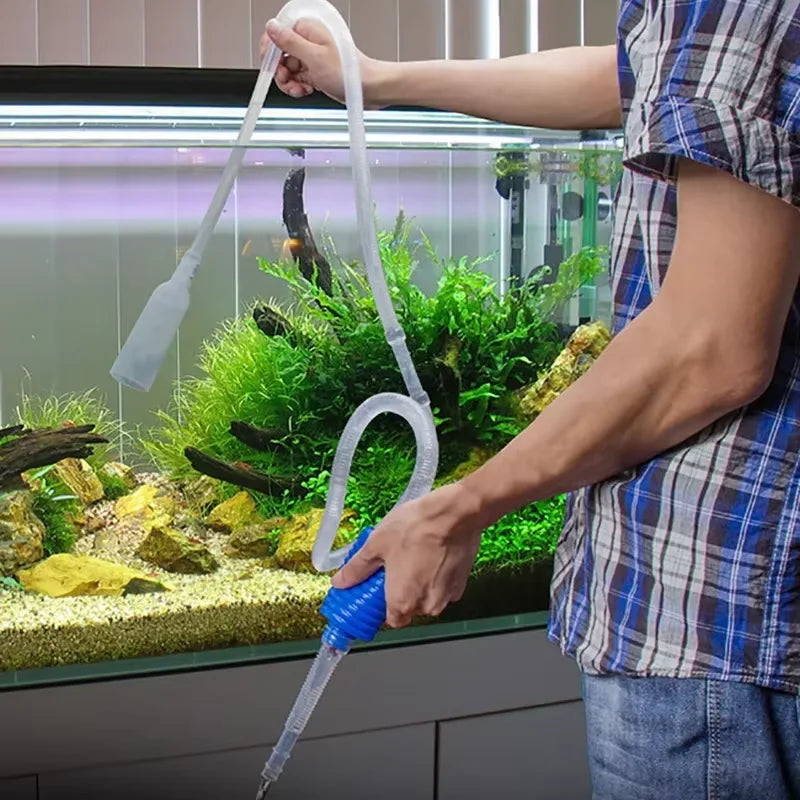 Aquarium Siphon Fish Tank Vacuum Cleaner  Filter Tools 1.4m