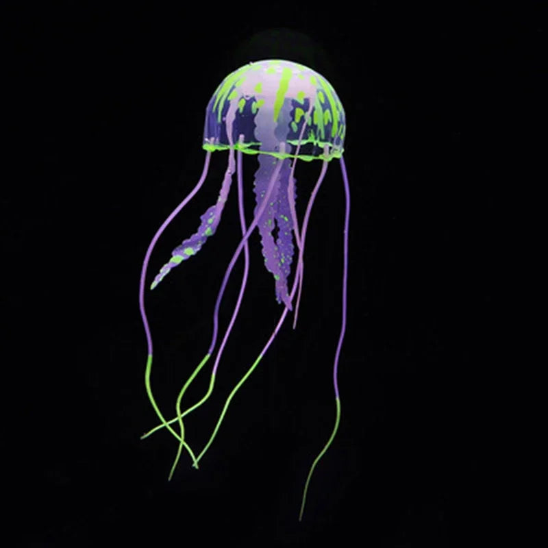 Artificial Swim Glow Jellyfish for Fish Tank Aquarium Underwater Decoration