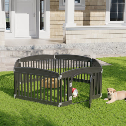 Portable Plastic Dog Playpen 6 Panel 24IN Expandable