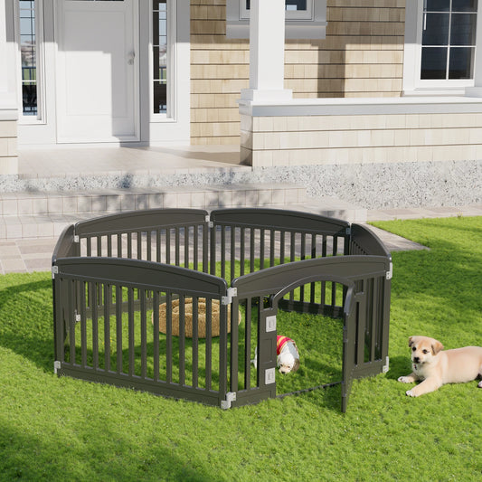 Portable Dog Playpen – 6‑Panel Expandable 24" Pet Fence (Indoor/Outdoor)