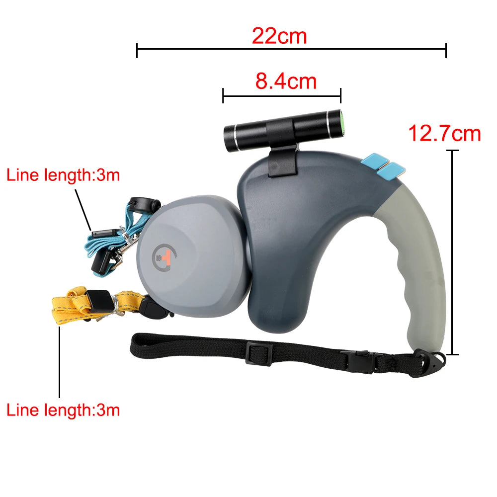 Walk 2 Dogs Retractable Leash