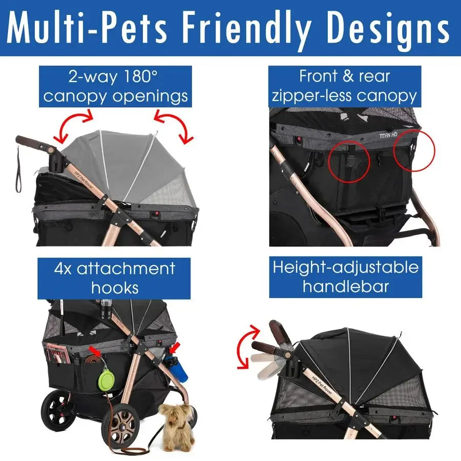 SuperSized Dog Cat Carriage w Access Ramp