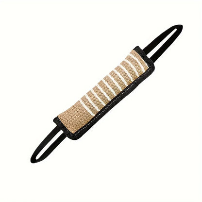 Durable Jute Dog Chew Toy - Bite-Resistant Teething Stick Dental Health Care