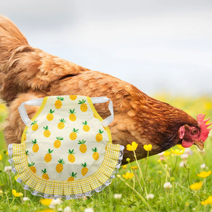 1pcs Farm Hen Feather Retainer Chicken Saddle Strap Apron Double Back Protector
