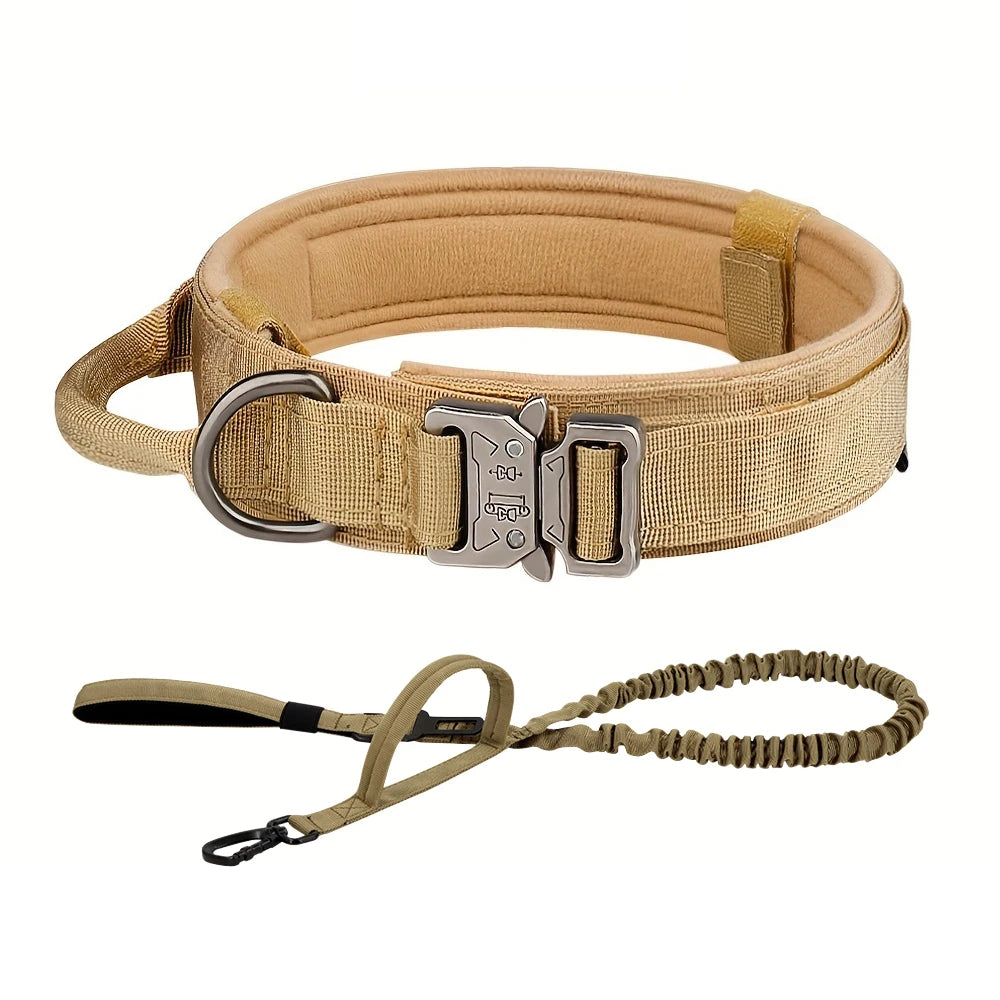 Adjustable Tactical Dog Collar And Leash Set
