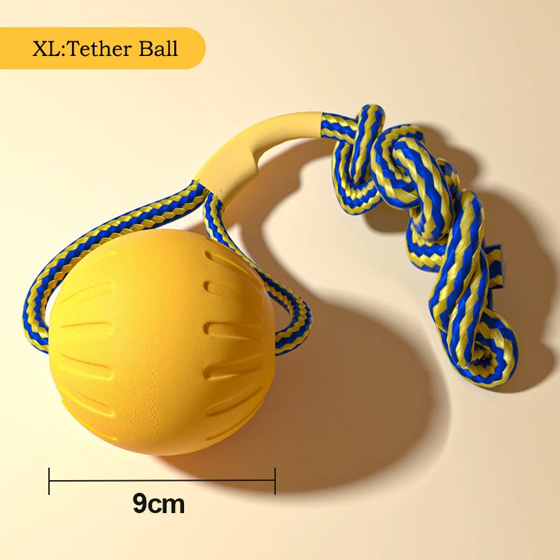 EVA Durable Dog Toys 4 Pack  Flying Disc + Ball + Tug Rope
