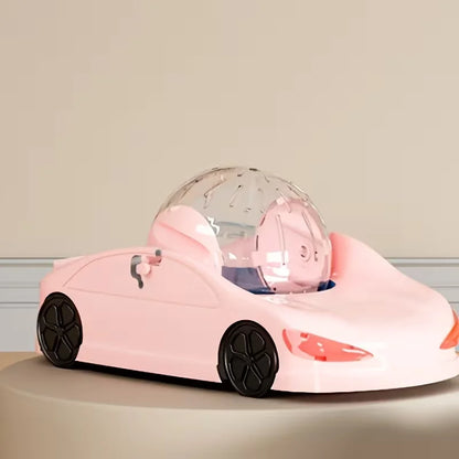A super sized pet sports car toy with rolling balls hamster pets,
