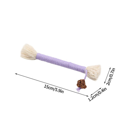 Pet Chew Toy Cotton Rope Stick Shape Teething
