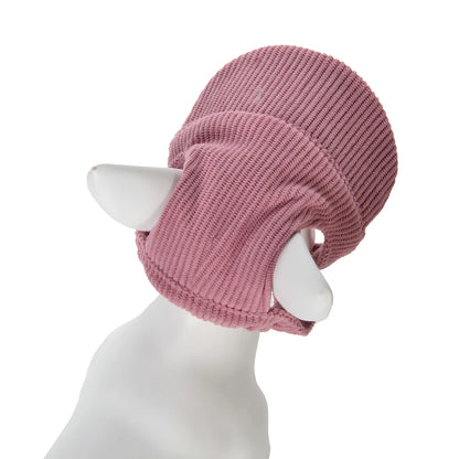 Cute Hat for Cats Dogs Adjustable  Baseball Cap With Ear Hole