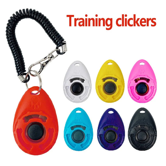 Dog Training Clicker with Adjustable Wrist Strap – Loud Sound Key Chain