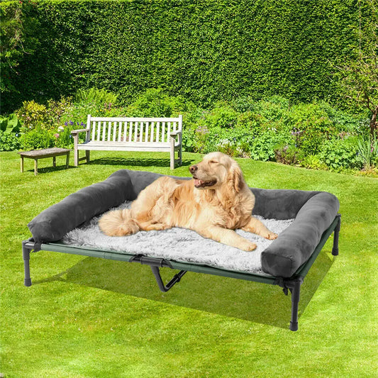 Bed for Dogs and Cats Indoor Outdoor Elevated Pet Lounger L XL 2XL