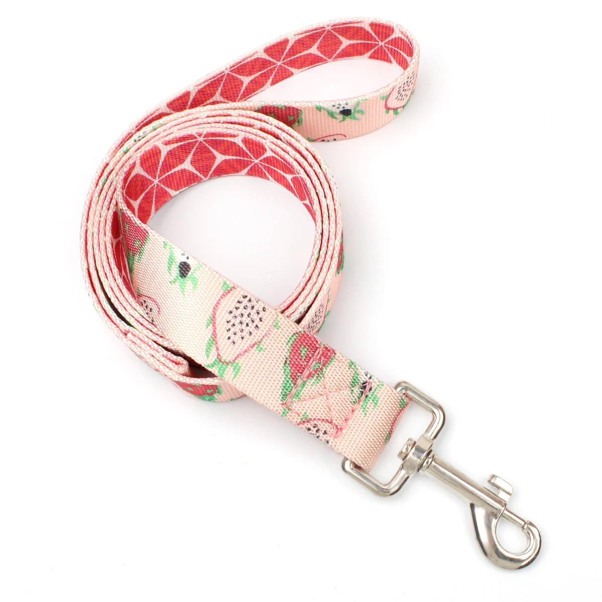 Colorful Silk-Print Cat & Dogs Lead Rope Fashion Nylon Dog Leashes
