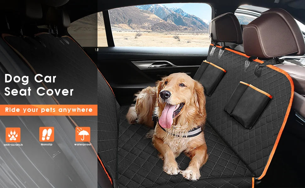 Dog Car Seat Cover 100% Waterproof  Hammock Back Seat Cover