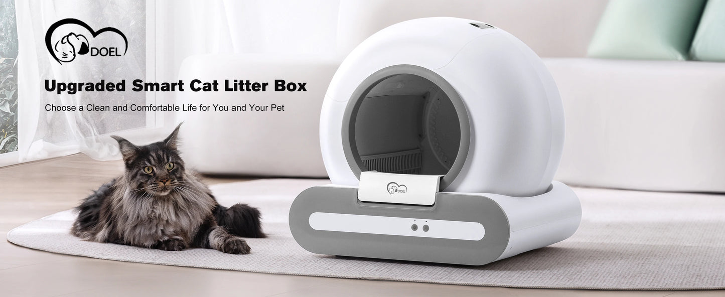 Self-Cleaning Cat Litter Box App Control, ONLY Supports 2.4G WiFi