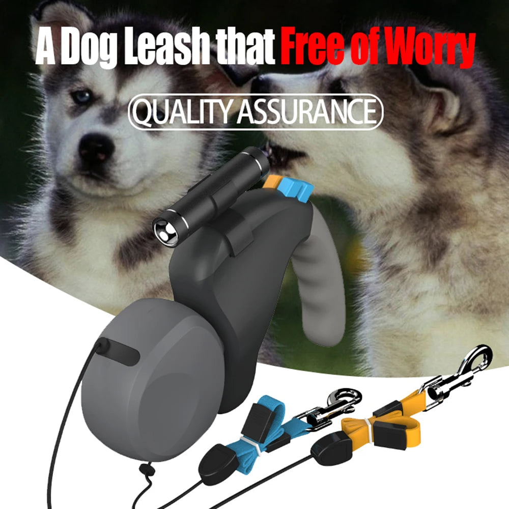Walk 2 Dogs Retractable Leash