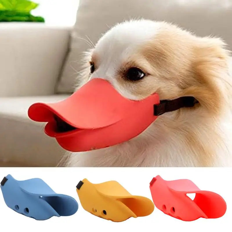 Silicone Duck Muzzle Mask  Anti Bite Stop Barking