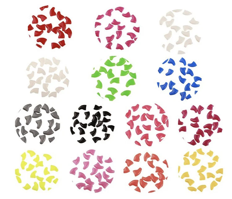 Cat Nail Protector Cover With Free Adhesive Glue + Applicator  20pcs/lot for Kitten