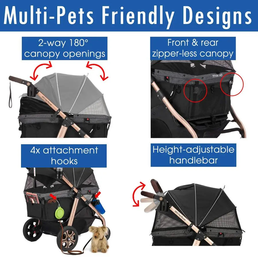 SuperSized Dog Cat Carriage w Access Ramp