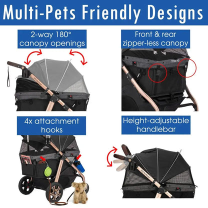 SuperSized Dog Cat Carriage w Access Ramp