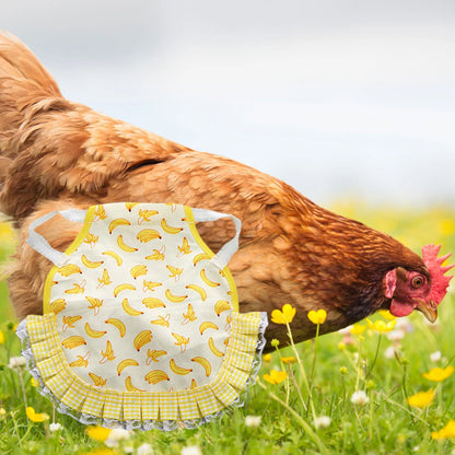 1pcs Farm Hen Feather Retainer Chicken Saddle Strap Apron Double Back Protector