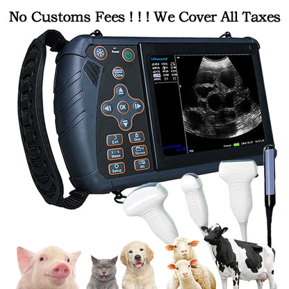Portable Veterinary Ultrasound Scanner for Pig Sheep Cattle Horse Dog