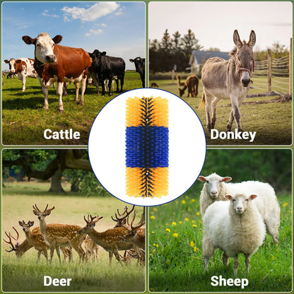 Livestock Scratch Brushes, Full Massage Grooming Brush Kit,