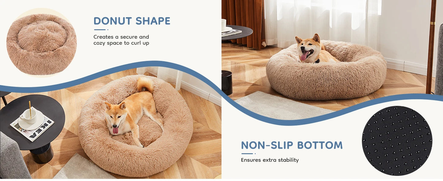 Calming Bed for Medium to Large Dogs Washable