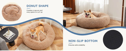 Calming Bed for Medium to Large Dogs Washable
