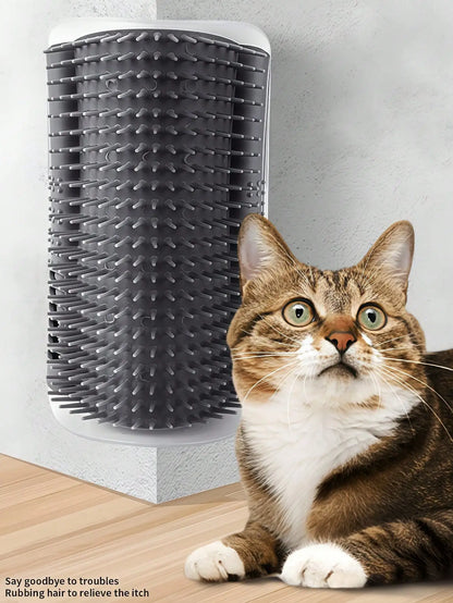 Wall-Mounted Cat Scratching Post Silicone Bristles