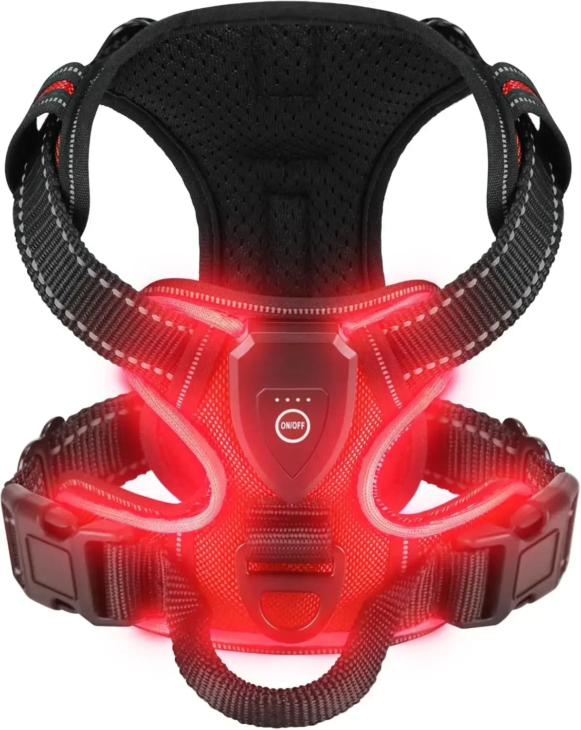 Led luminous Dog Harness No Pull Adjustable Rechargeable