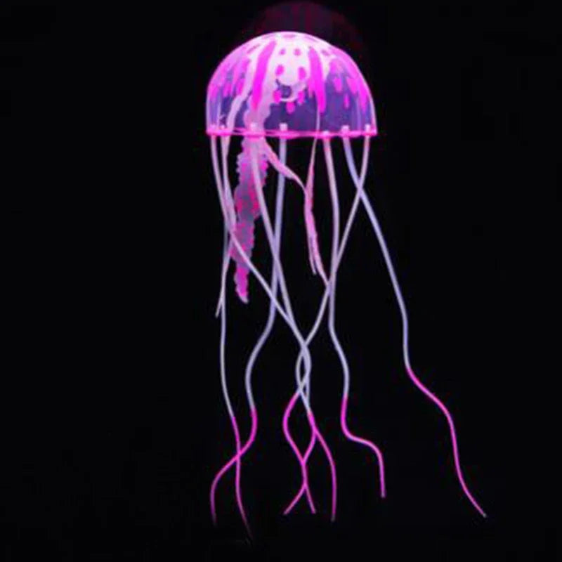 Artificial Swim Glow Jellyfish for Fish Tank Aquarium Underwater Decoration