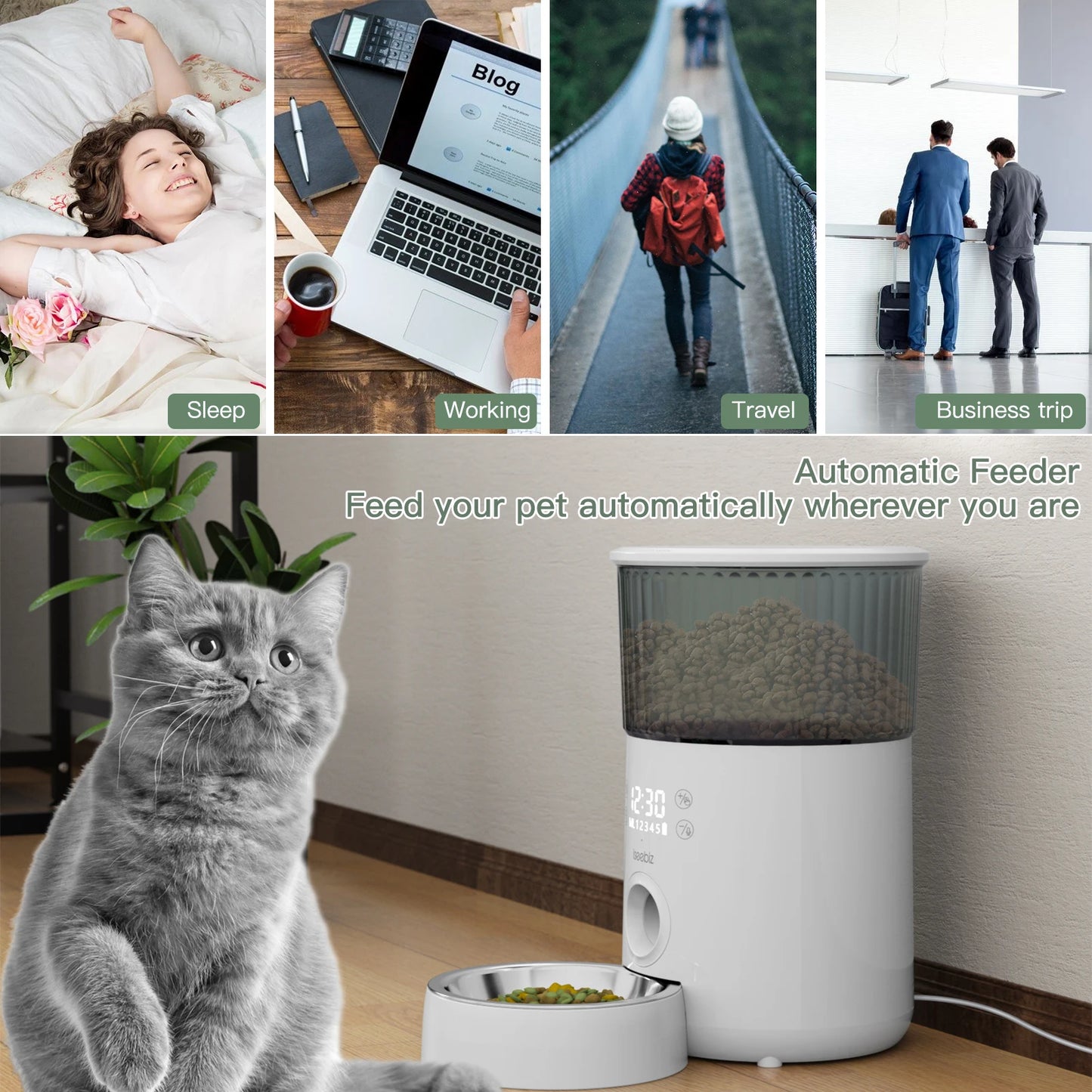 Automatic Pet Feeder With Voice Record