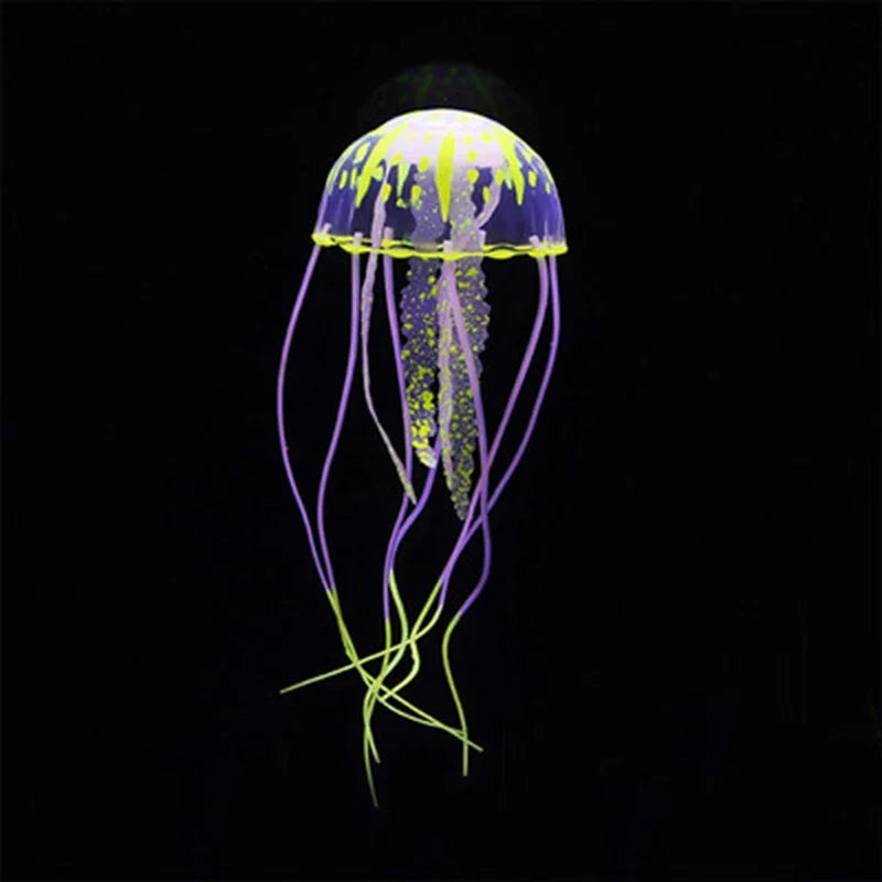 Artificial Swim Glow Jellyfish for Fish Tank Aquarium Underwater Decoration