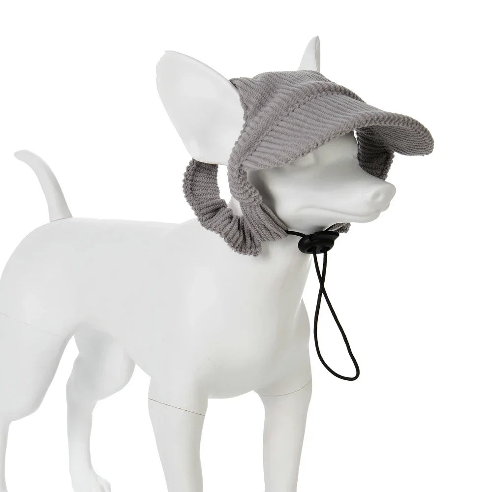 Cute Hat for Cats Dogs Adjustable  Baseball Cap With Ear Hole