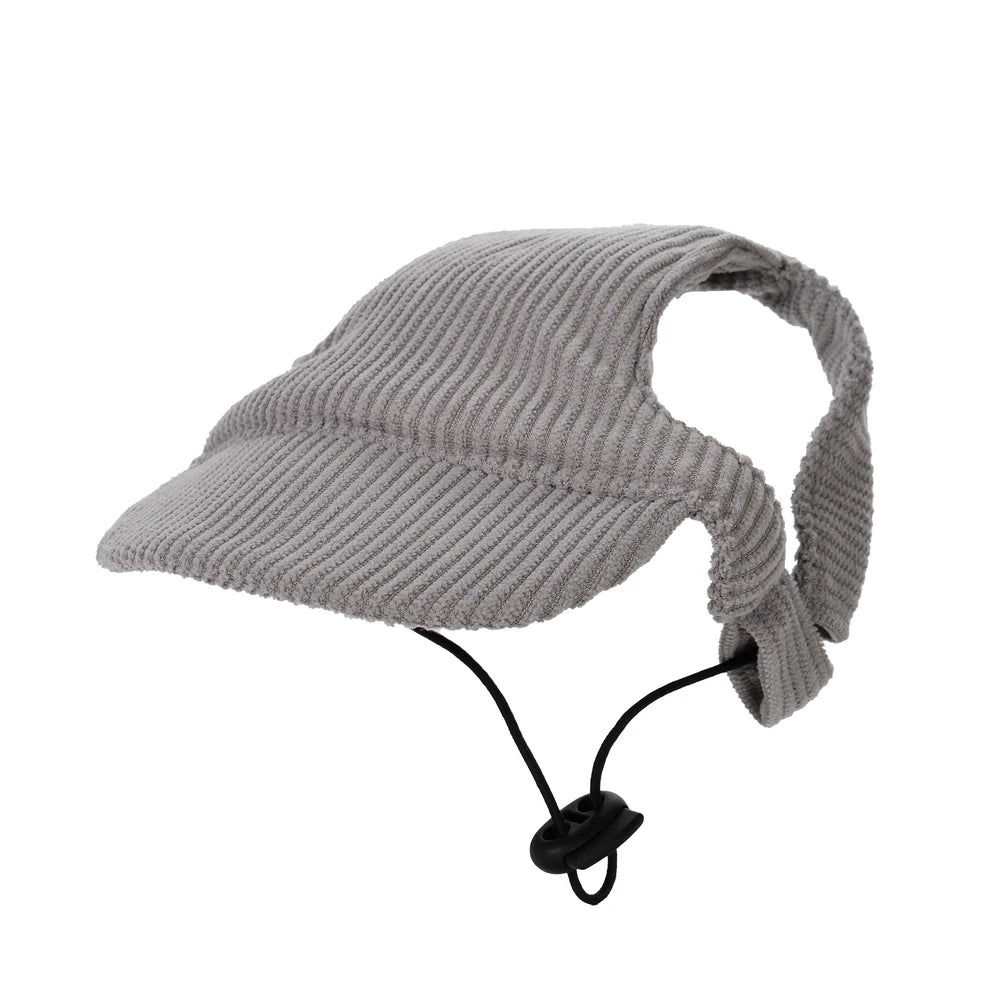Cute Hat for Cats Dogs Adjustable  Baseball Cap With Ear Hole