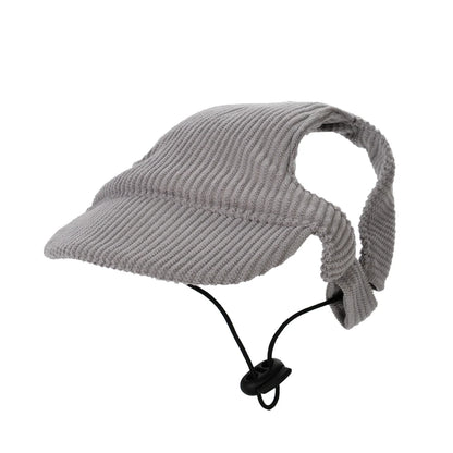 Cute Hat for Cats Dogs Adjustable  Baseball Cap With Ear Hole