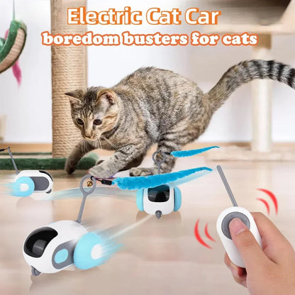 Automatic Rolling Remote Control Toy Car Interactive Cats