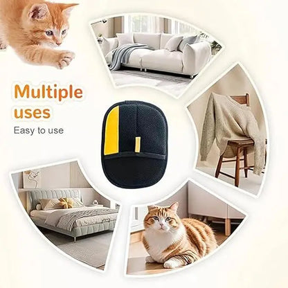 Pet Hair Remover Gloves Electrostatic for Cats Dogs, Reusable Washable