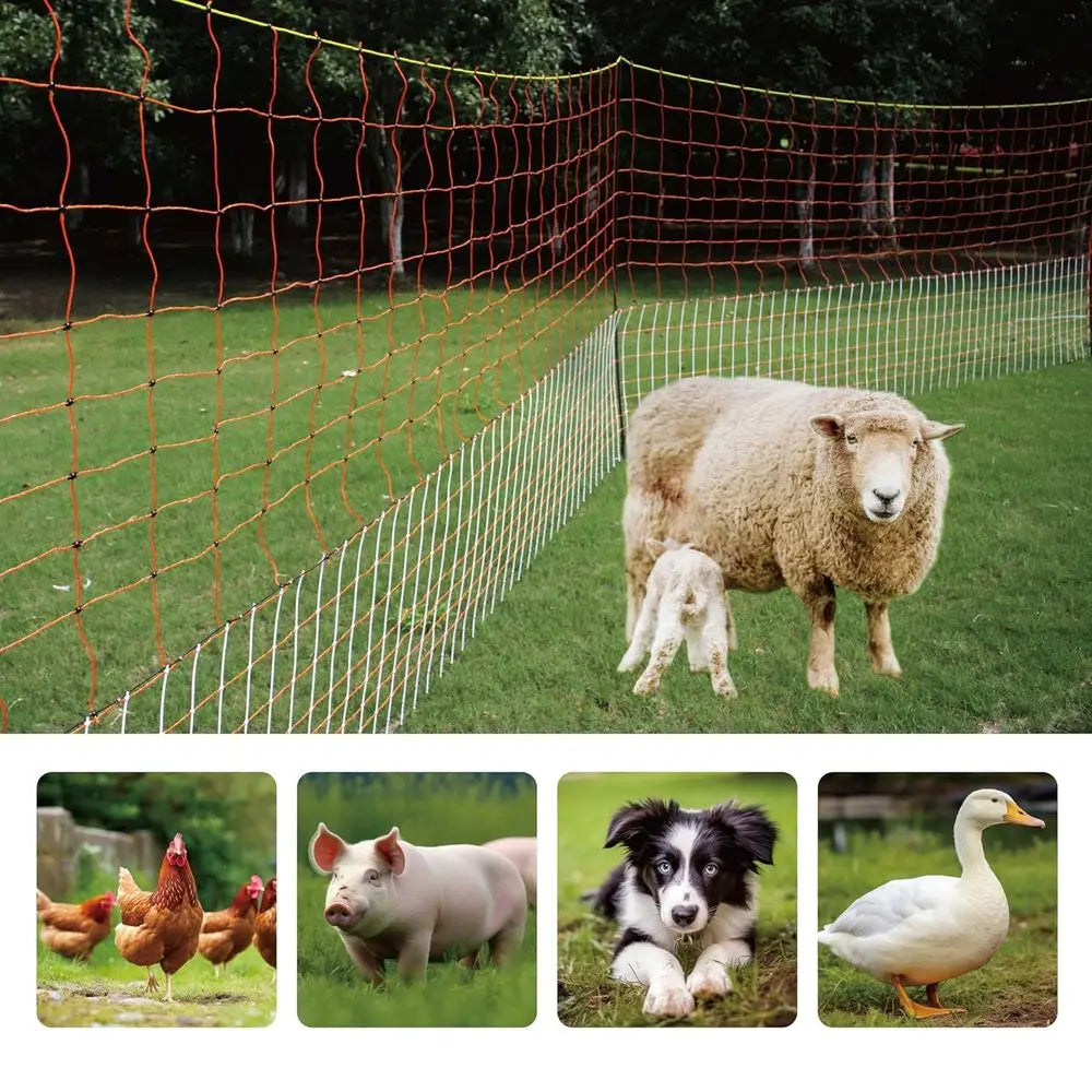 Portable Electric Poultry Netting fence 59”H x 98.5’L -