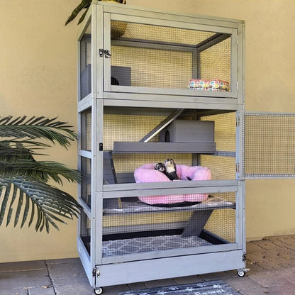 Ferret Cage Chinchilla House Large 4 Levels