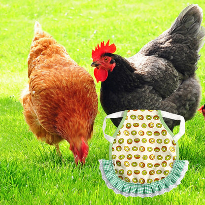 1pcs Farm Hen Feather Retainer Chicken Saddle Strap Apron Double Back Protector