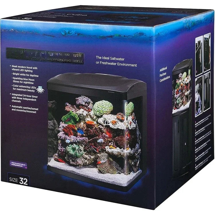 LED BioCube Aquarium Fish Tank Kit, 32 Gallon
