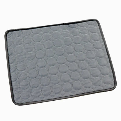 Gray textured mat on a white background