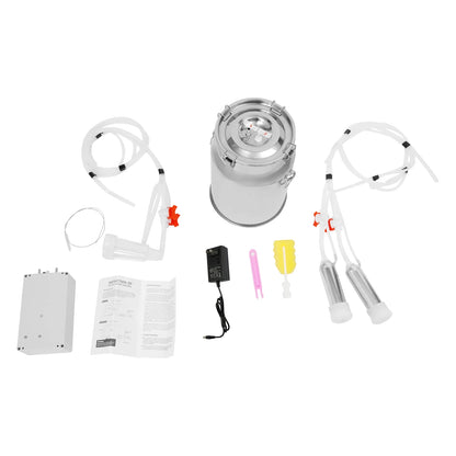 Electric Milking Machine for Cows Goats Stainless Steel