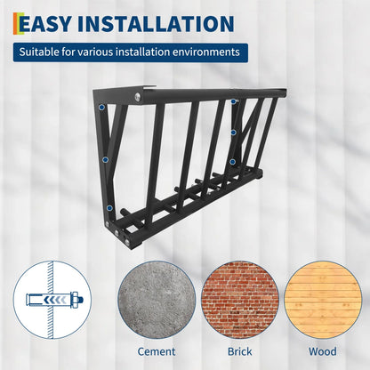 Wall Mount Hay Feeder Rack, Heavy Duty Carbon Steel Hay Holder
