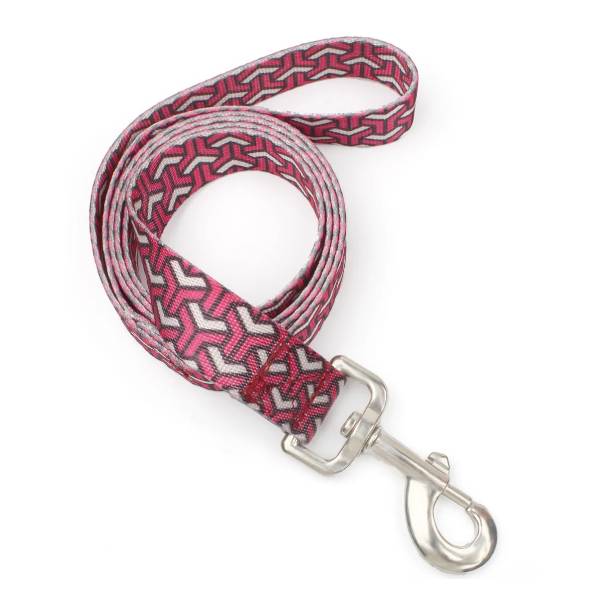 Colorful Silk-Print Cat & Dogs Lead Rope Fashion Nylon Dog Leashes