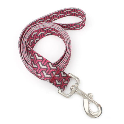 Colorful Silk-Print Cat & Dogs Lead Rope Fashion Nylon Dog Leashes